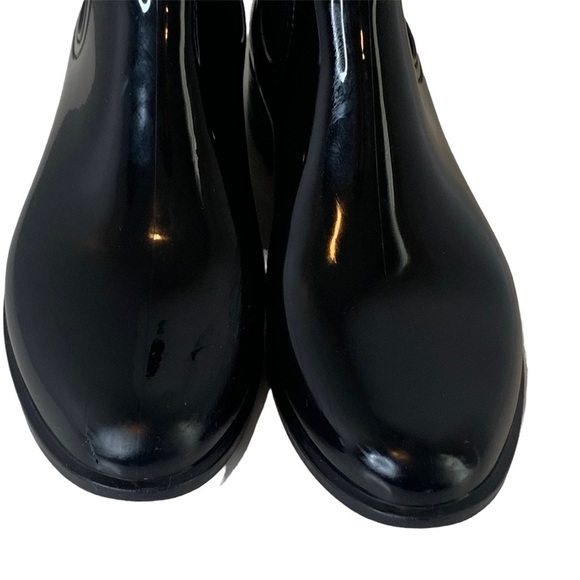 Aldo, Black Patten rubber rain boot bootie, Size 9 - Picture 7 of 7